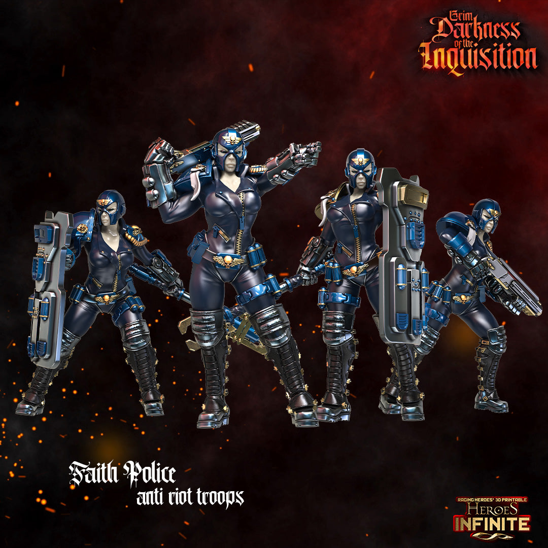 Heroes Infinite Raging Heores -  Faith Police, Anti-Riot Troops - Grim Darkness of the Inquisition  #36