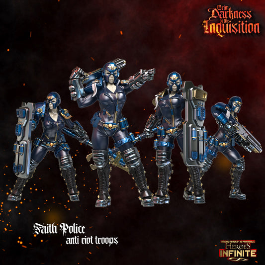 Heroes Infinite Raging Heores -  Faith Police, Anti-Riot Troops - Grim Darkness of the Inquisition  #36