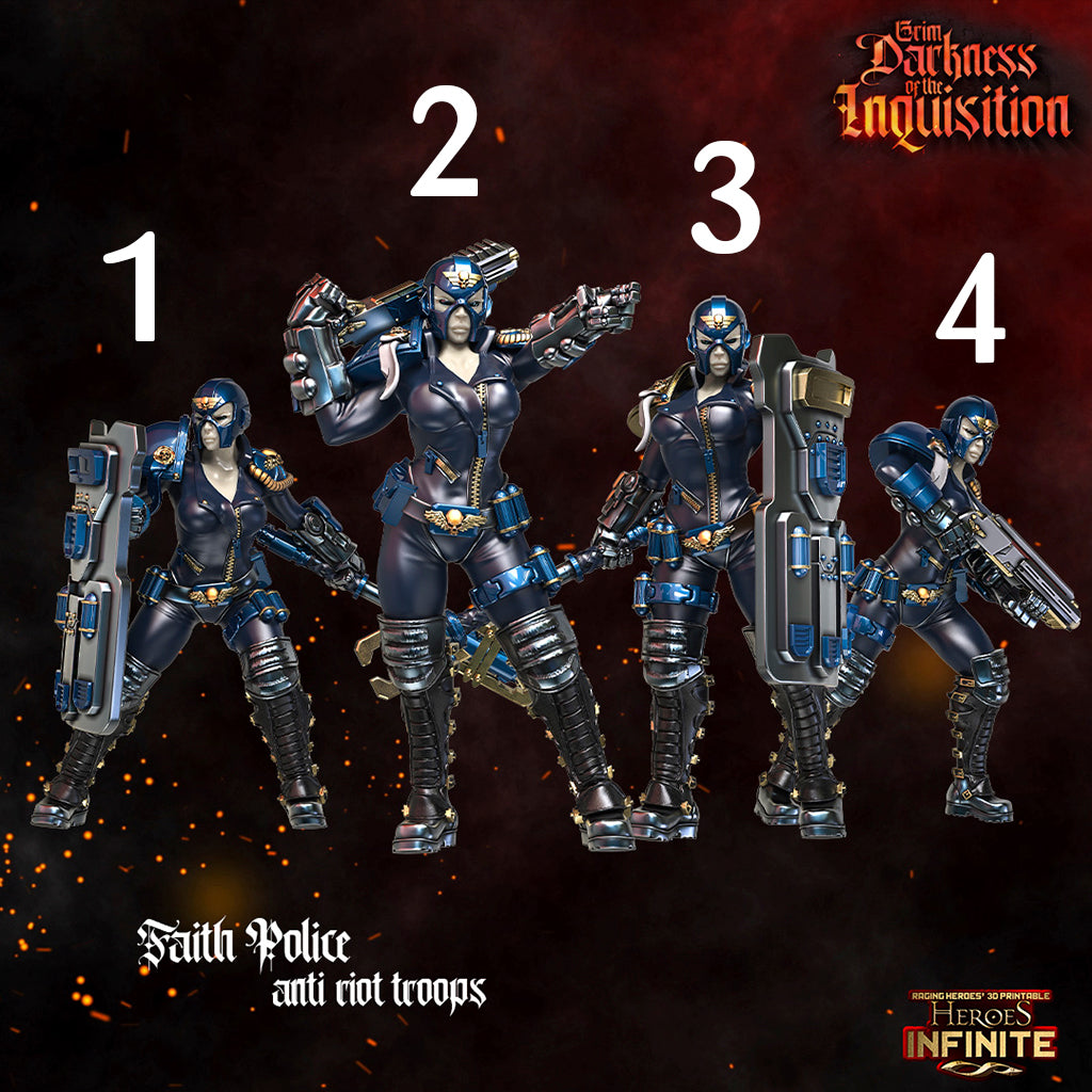 Heroes Infinite Raging Heores -  Faith Police, Anti-Riot Troops - Grim Darkness of the Inquisition  #36