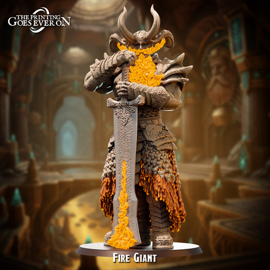 The Printing Goes Ever On - Fire Giant (Huge) - Spiders of the Forge 2025 November