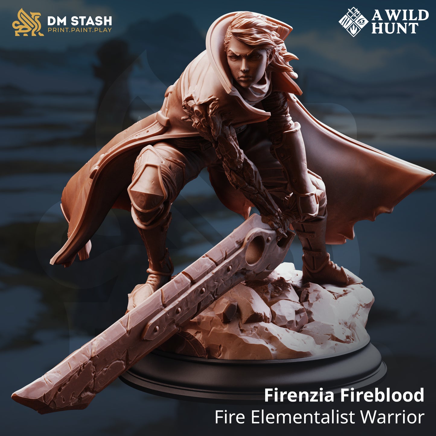 DM Stash - Firenzia Fireblood, Fire Elementalist Warrior - A Wild Hunt 2025 November