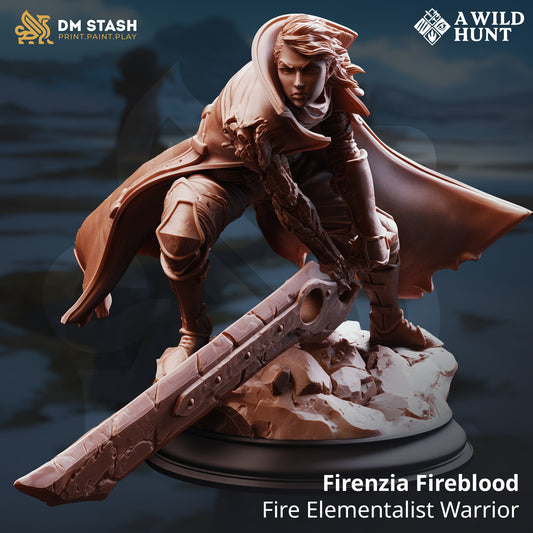 DM Stash - Firenzia Fireblood, Fire Elementalist Warrior - A Wild Hunt 2025 November