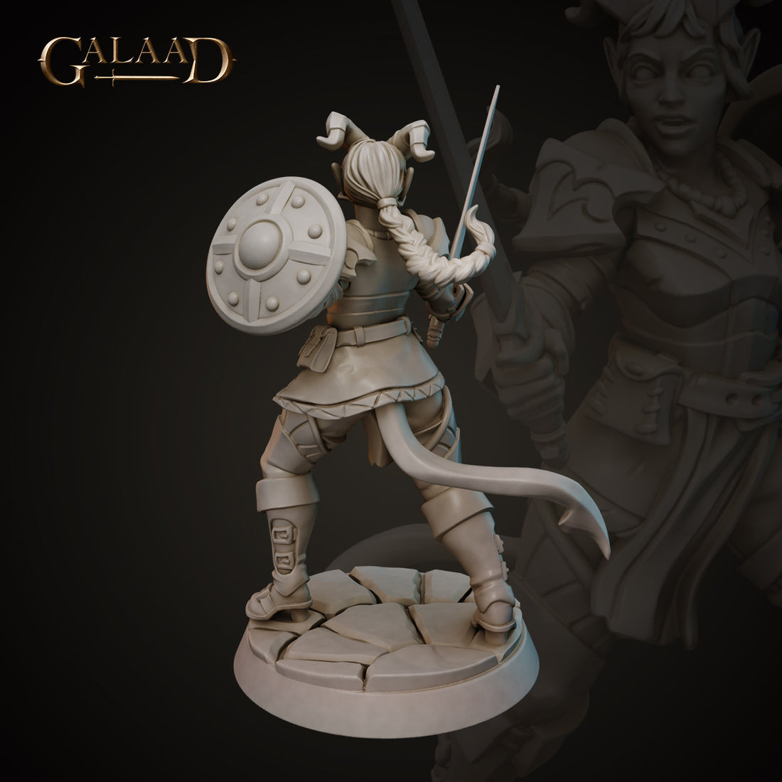 Galaad - Fknight 01 Tiefling Fighter - Tieflings 2023 June