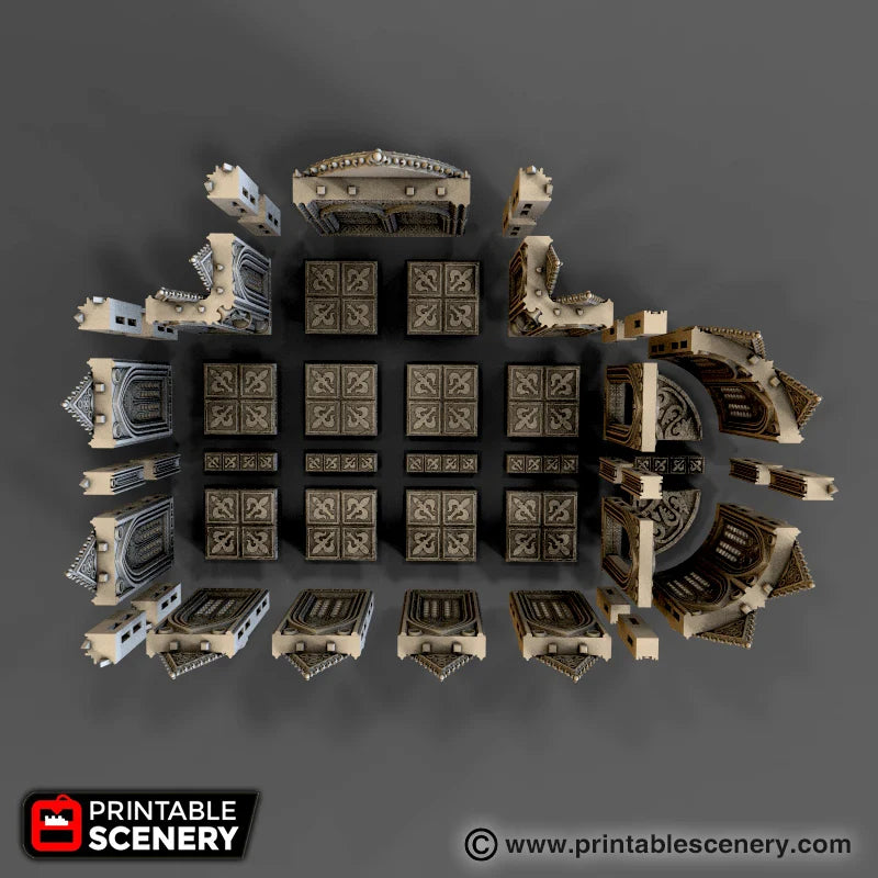Printable Scenery - Demon Cathedral Floor