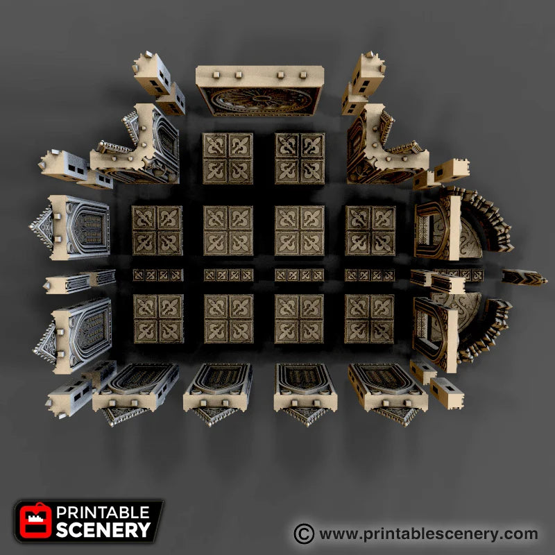 Printable Scenery - Demon Cathedral Floor