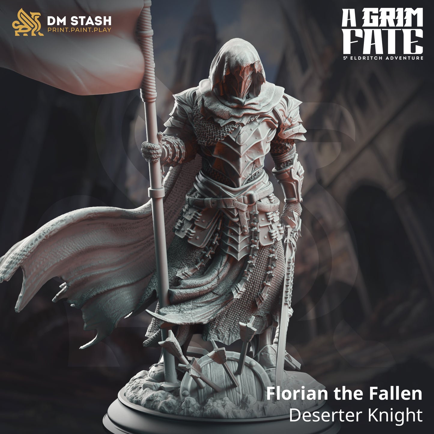 DM Stash - Florian the Fallen, Desert Knight - A Grim Fate 2024 June 35mm / 50mm