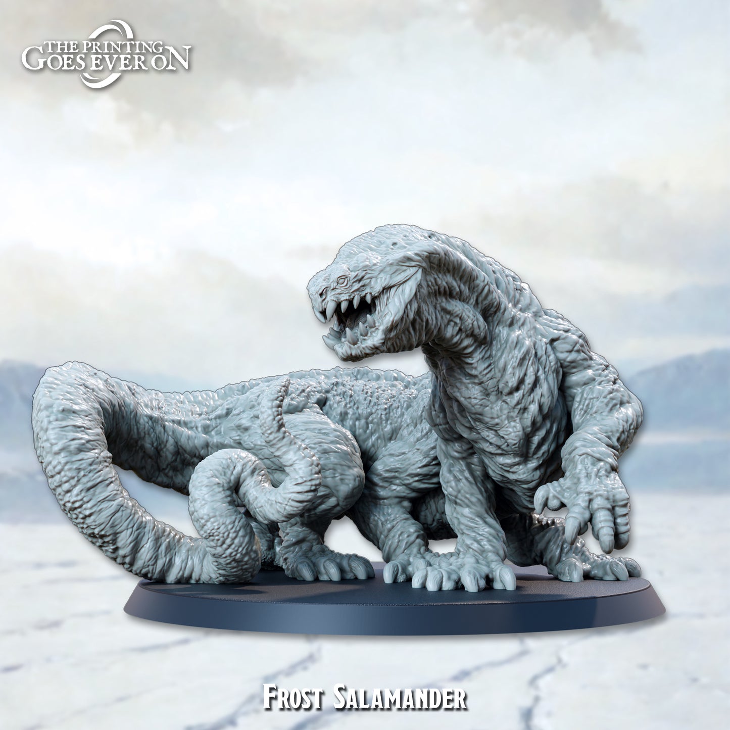 The Printing Goes Ever On - Frost Salamander (Huge) - Frostbound Fate 2024 December