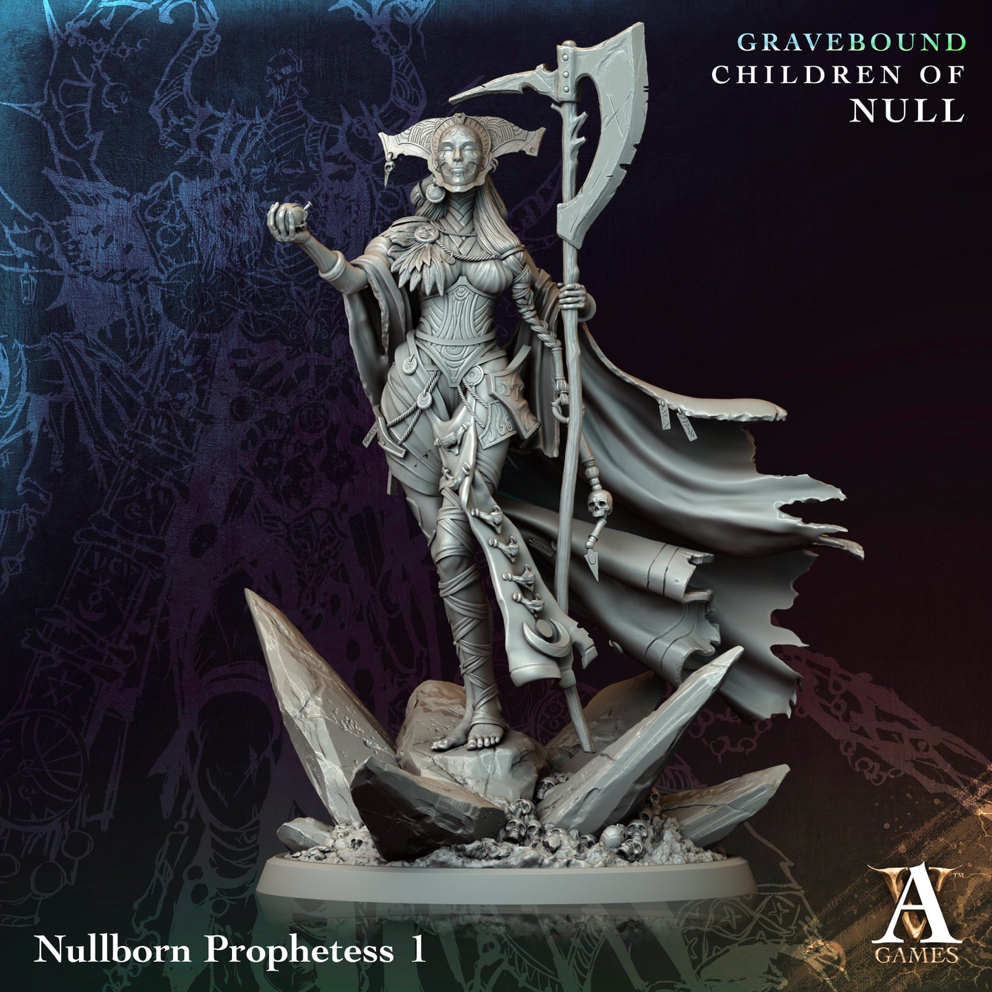 Archvillain Games - Nullborn Prophetess 1 (Large) - Gravebound - Children of Null 2025 April