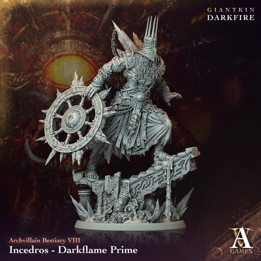 Archvillain Games - Incedros, Darkflame Prime (Huge) - Archvillain Bestiary Vol. XXXlV - Giantkin Darkfire 2024 April