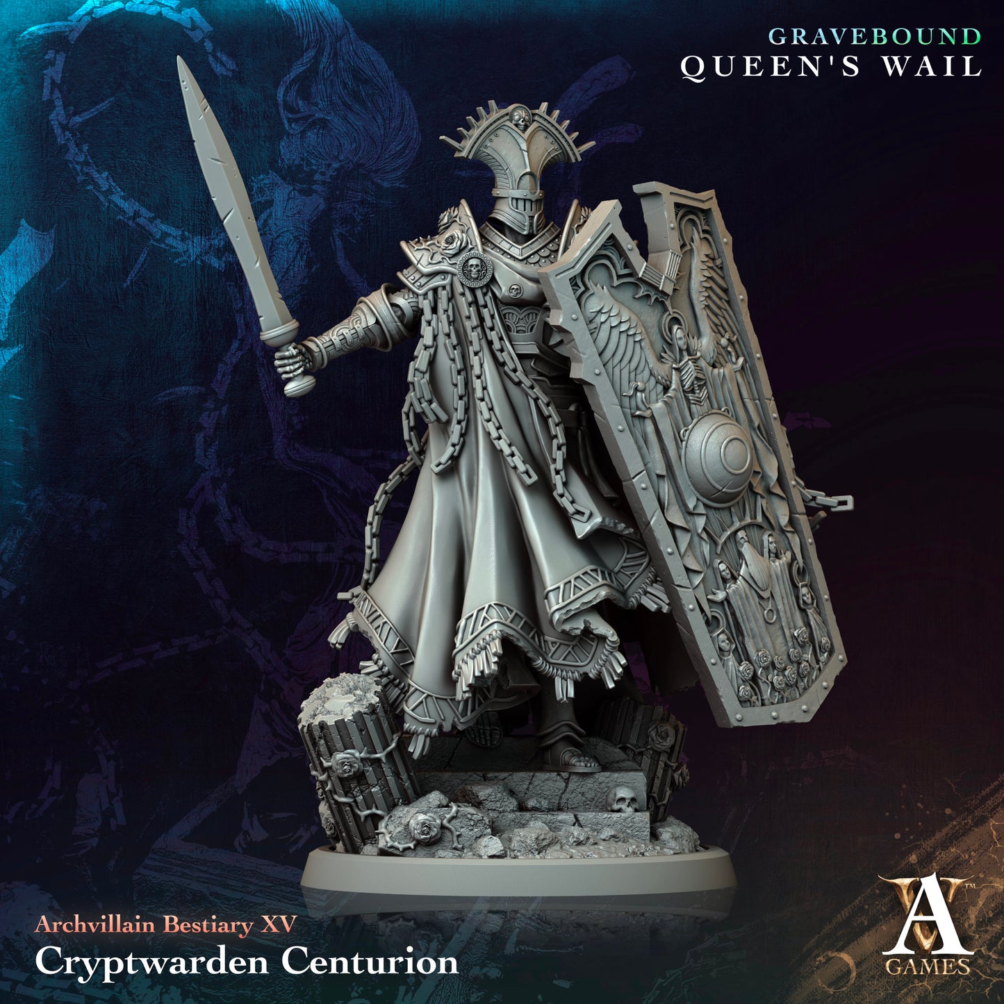 Archvillain Games - Cryptwarden Centurion (Large) - Archvillain Bestiary Vol. ΧV Gravebound - Queen's Wail 2024November