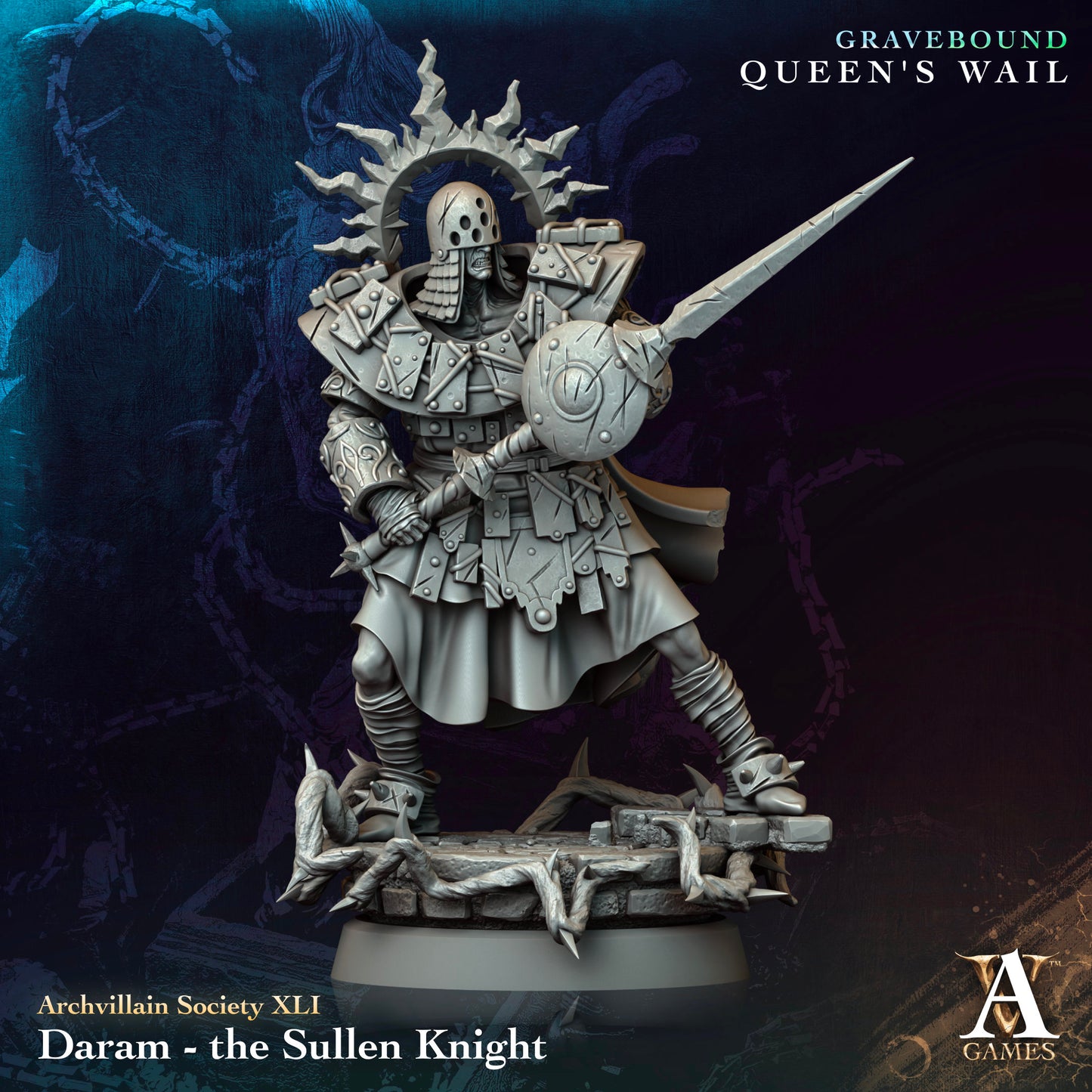 Archvillain Games - Daram, Τhe Sullen Knight - Archvillain Society Vol. XLI Gravebound - Queen's Wail 2024 November