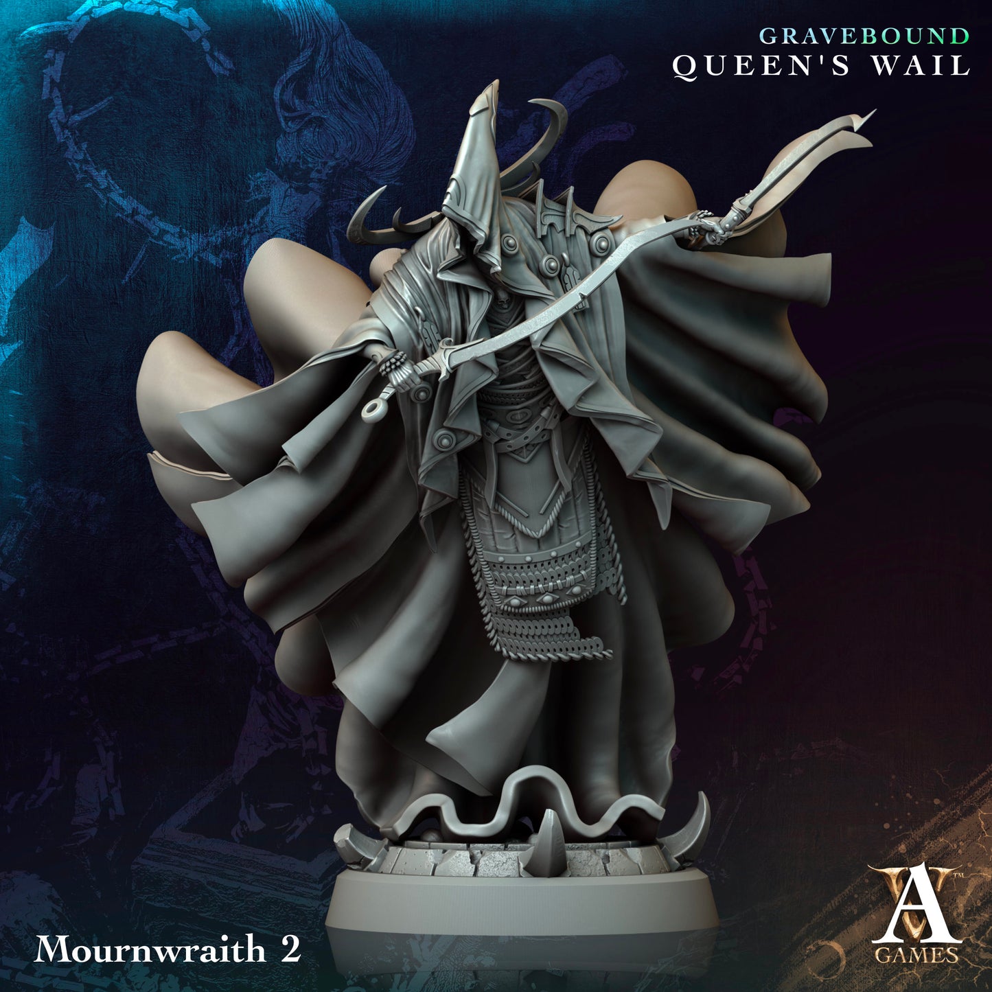 Archvillain Games - Mourn wraith 2 (Large) - Gravebound - Queen's Wail 2024 November