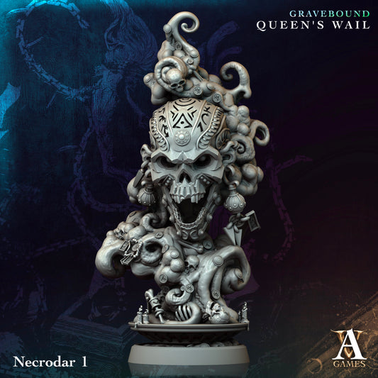 Archvillain Games - Necrodar Flameskull 1 (Large) - Gravebound - Queen's Wail 2024 November