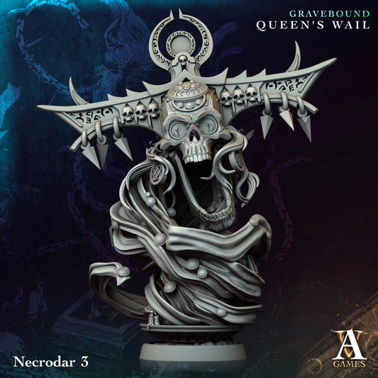 Archvillain Games - Necrodar Flameskull 3 (Large) - Gravebound - Queen's Wail 2024 November