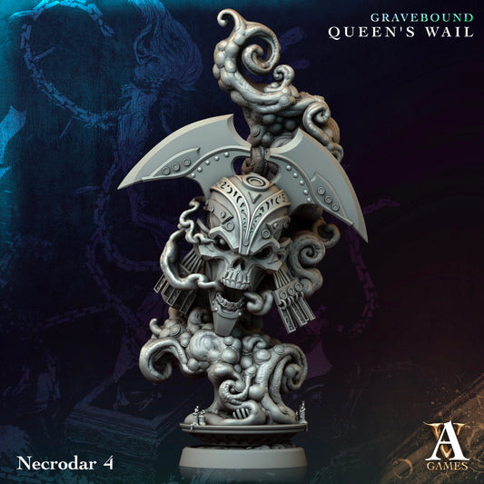 Archvillain Games - Necrodar Flameskull 4 (Large) - Gravebound - Queen's Wail 2024 November