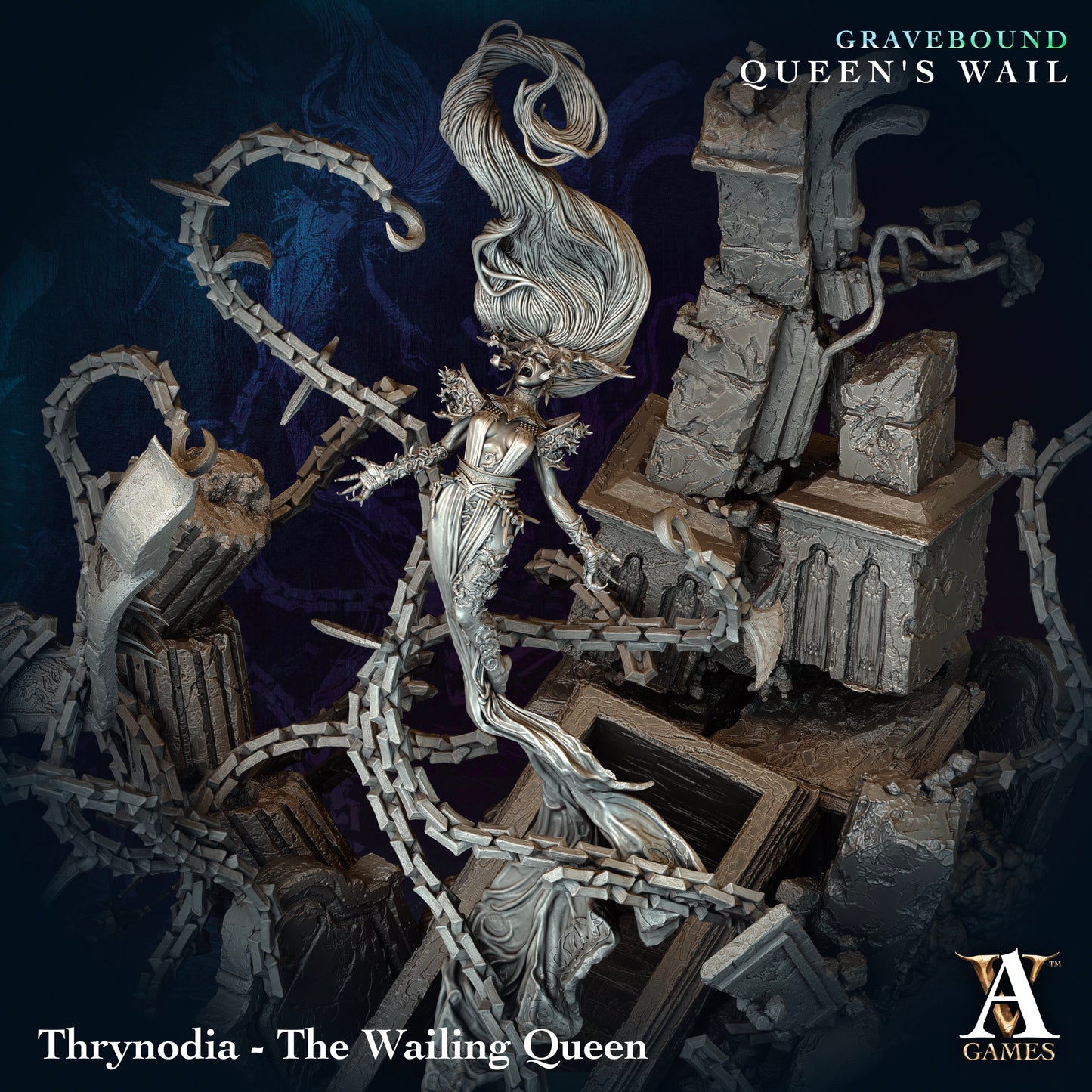 Archvillain Games - Thrynodia - the Wailing Queen (Huge) - Gravebound - Queen's Wail 2024 November