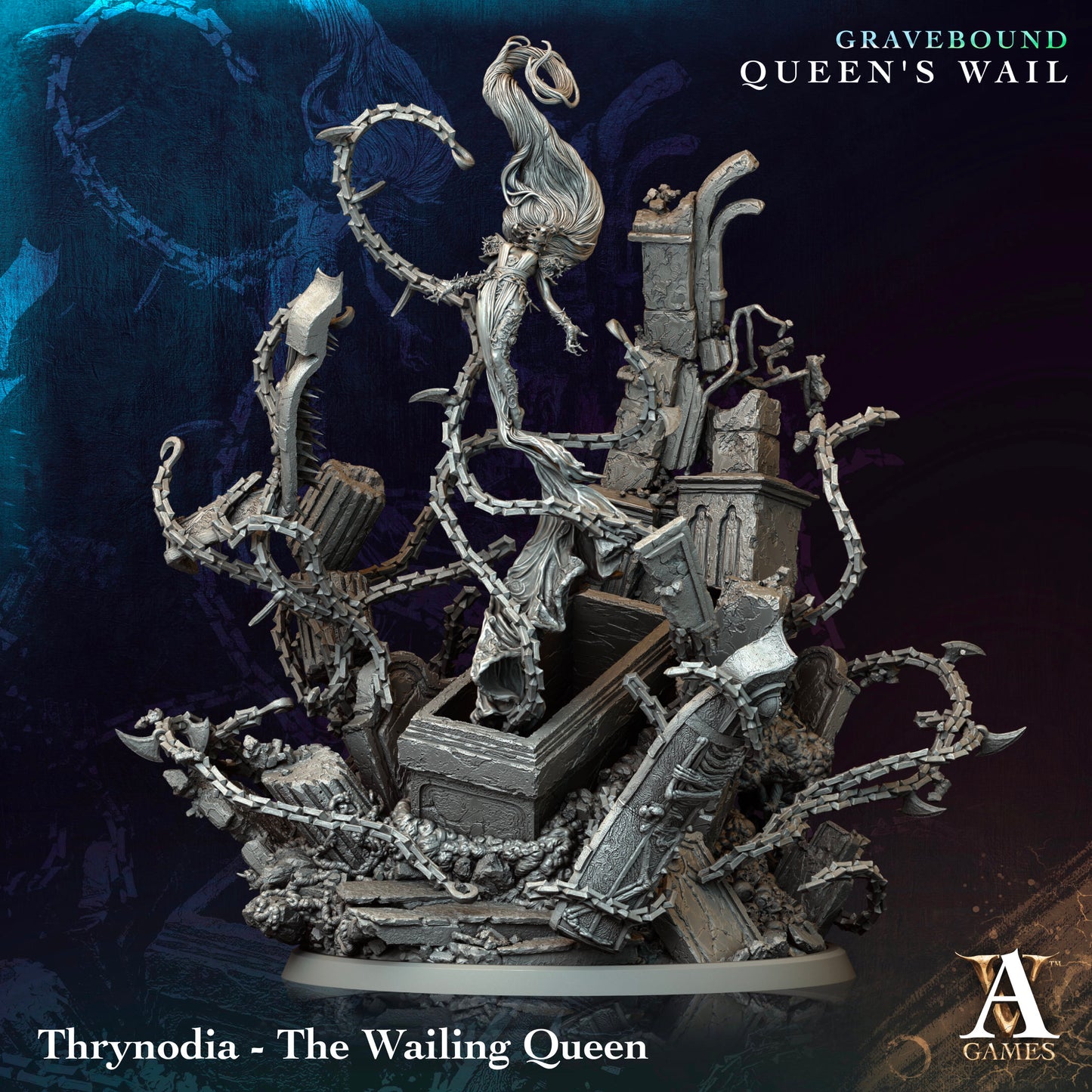 Archvillain Games - Thrynodia - the Wailing Queen (Huge) - Gravebound - Queen's Wail 2024 November