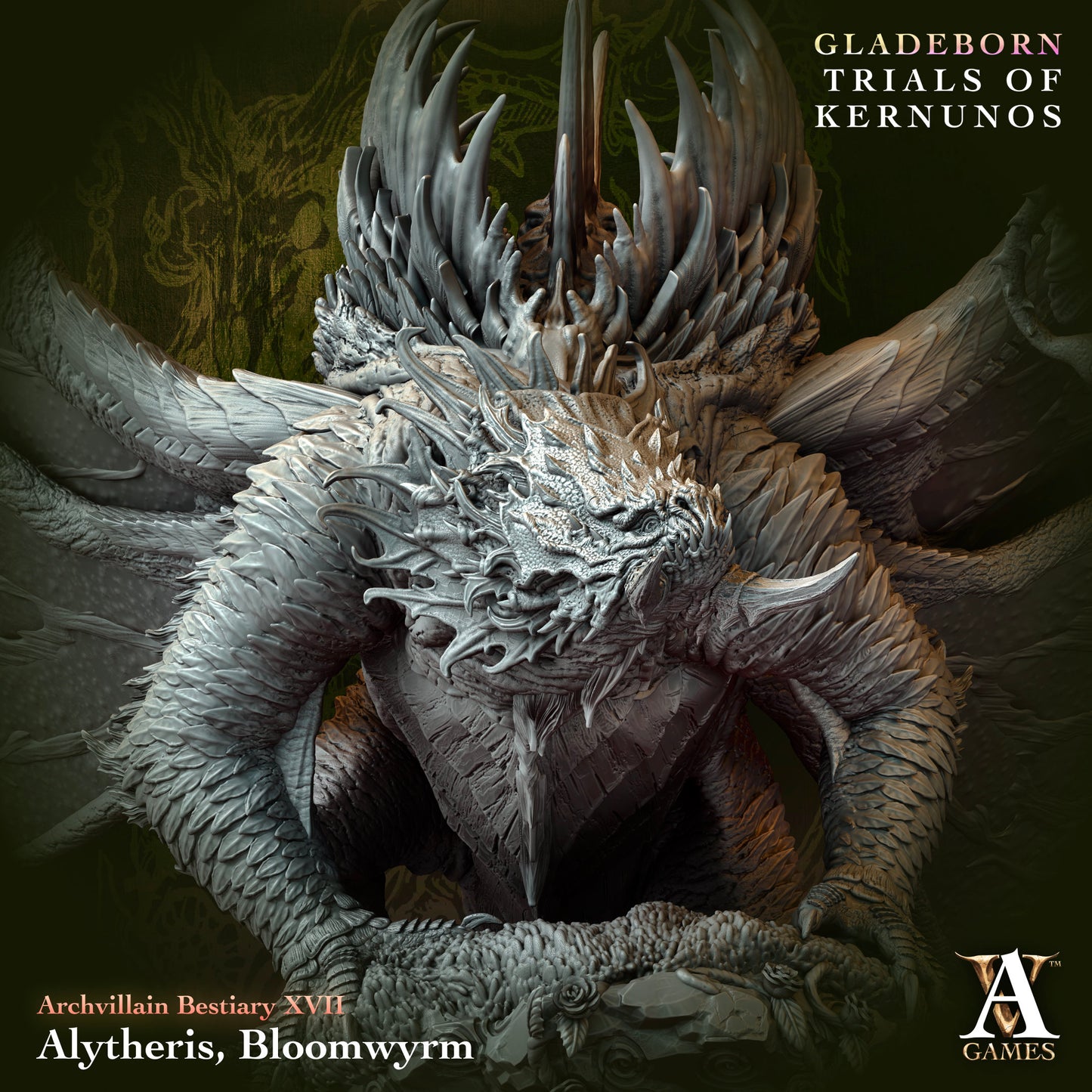 Archvillain Games - Alytheris the Bloomwyrm - Archvillain  Bestiary Vol. XVII 2025 January