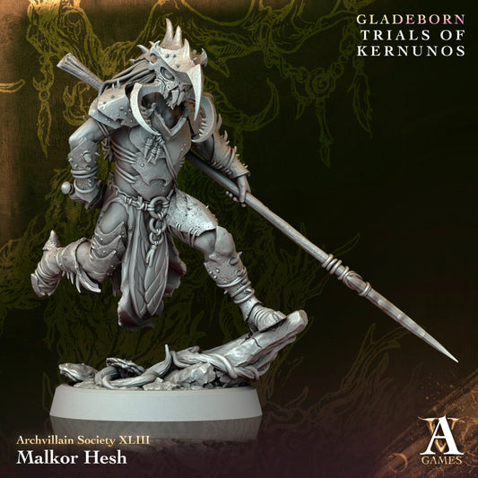 Archvillain Games - Malkor Hesh - Archvillain  Bestiary Vol. XVIII - Gladebron Trials of Kernunos 2025 January