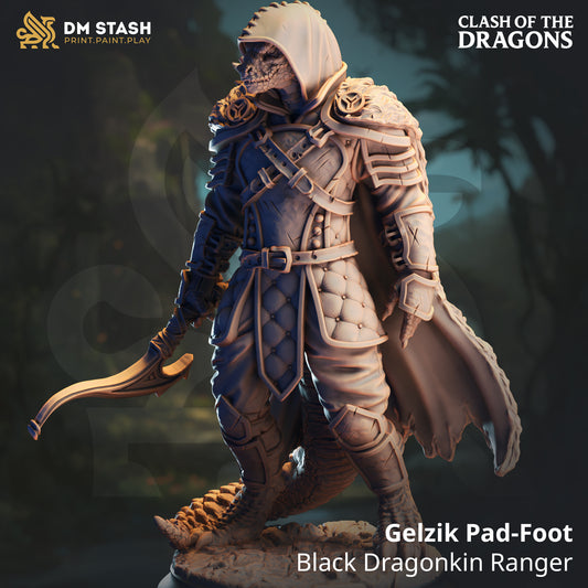 DM Stash - Gelzik Pad Foot, Black Dragonborn Ranger - Clash of Dragons 2025 June