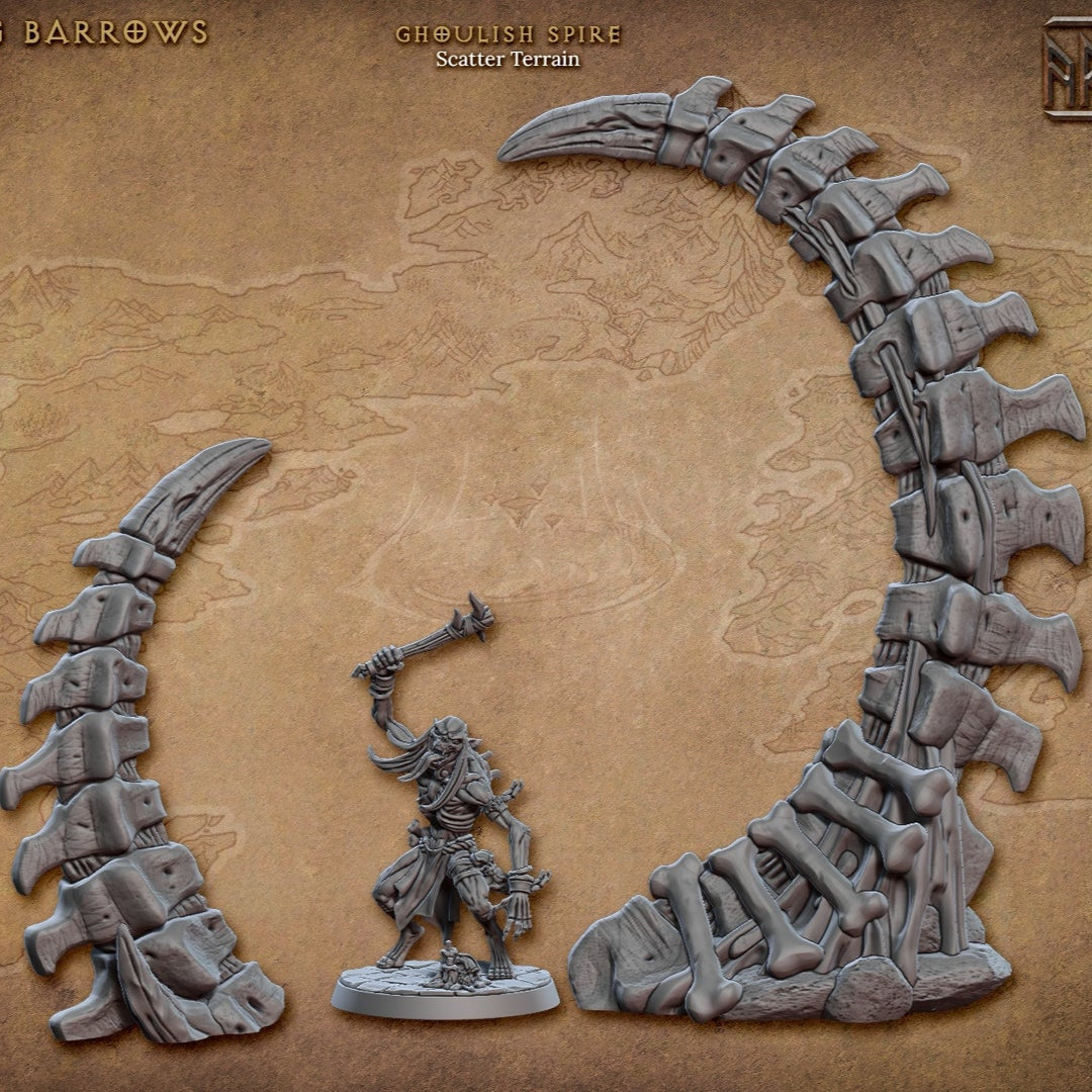 Artisan Guild - Ghoulish Spires, Scatter Terrain (FDM) - Horros of Rodburg Barrows 2023 May