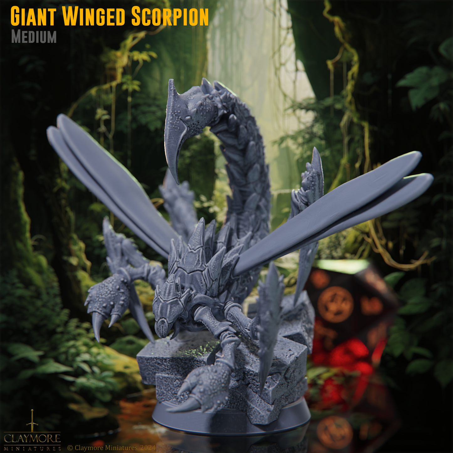 Claymore Miniatures - Giant Winged Scorpion - Rangers Of The Savage Frontiers 2025 February