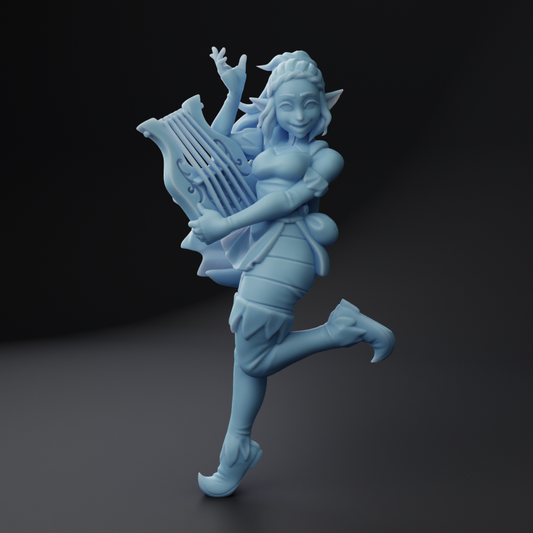 Twin Goddess Miniatures - Giften, Elf Bard - Bardic Beatdown