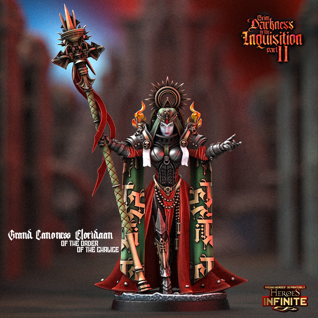 Heroes Infinite Raging Heores - Grand Canoness Gloridaan of the Order of the Chalice, Adepta Sororitas  - Grim Darkness of the Inquisition 2 #40