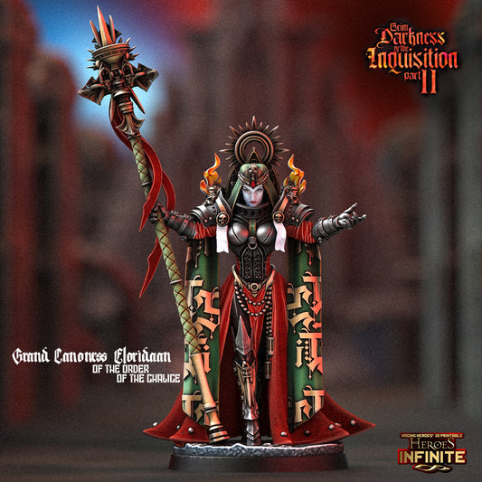 Heroes Infinite Raging Heores - Grand Canoness Gloridaan of the Order of the Chalice, Adepta Sororitas  - Grim Darkness of the Inquisition 2 #40