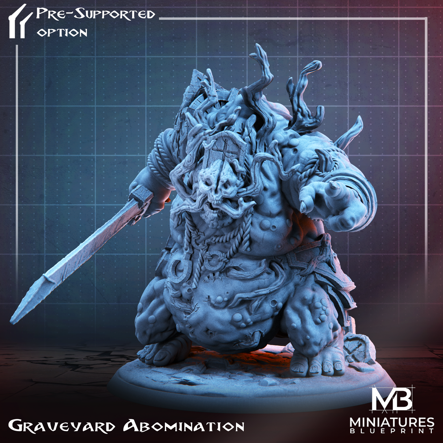 Miniatures Blueprint -  Graveyard Haunters 2023 October Release 35mm