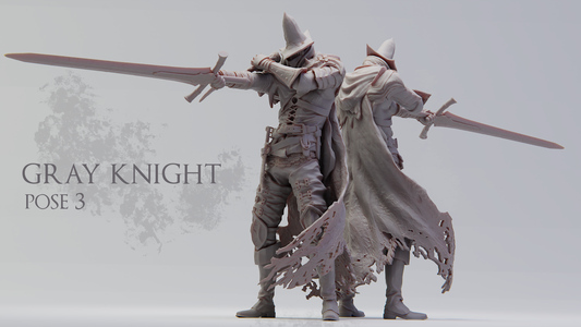 Realsteone Miniatures - Gray Knight 3 - 2023 March 40mm / 50mm
