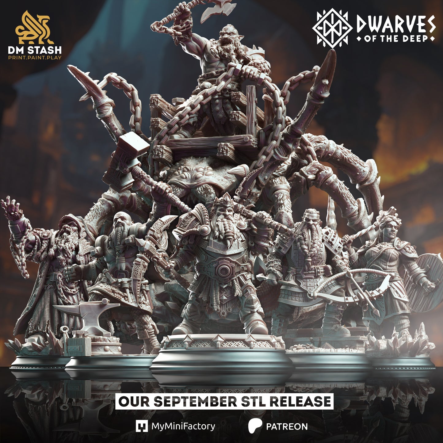 DM Stash - Dwarves of the Deep 2024 September Release 35mm