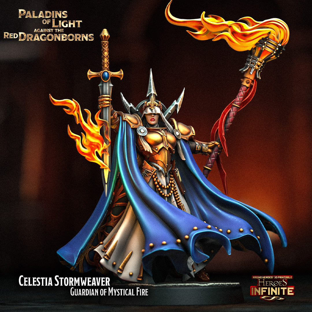 Heroes Infinite Raging Heores - Celestia Stormweaver - Paladins of Light Against the Red Dragonborns 2025 January