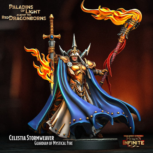 Heroes Infinite Raging Heores - Celestia Stormweaver - Paladins of Light Against the Red Dragonborns 2025 January