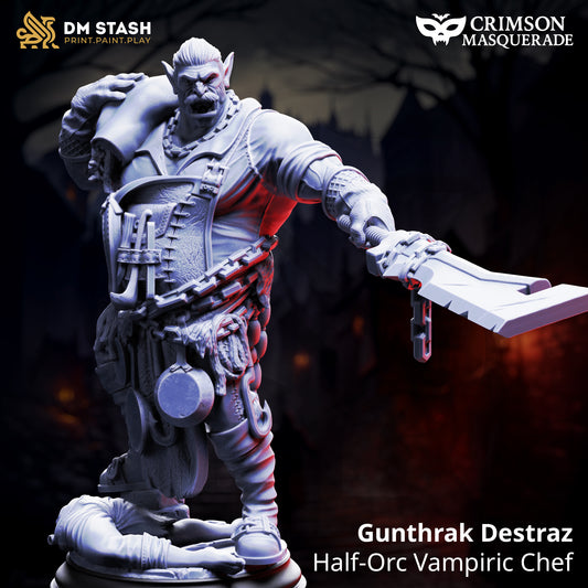 DM Stash - Gunthrak Destraz, Half-Orc Vampiric Chef - Crimson Masquerade 2025 September