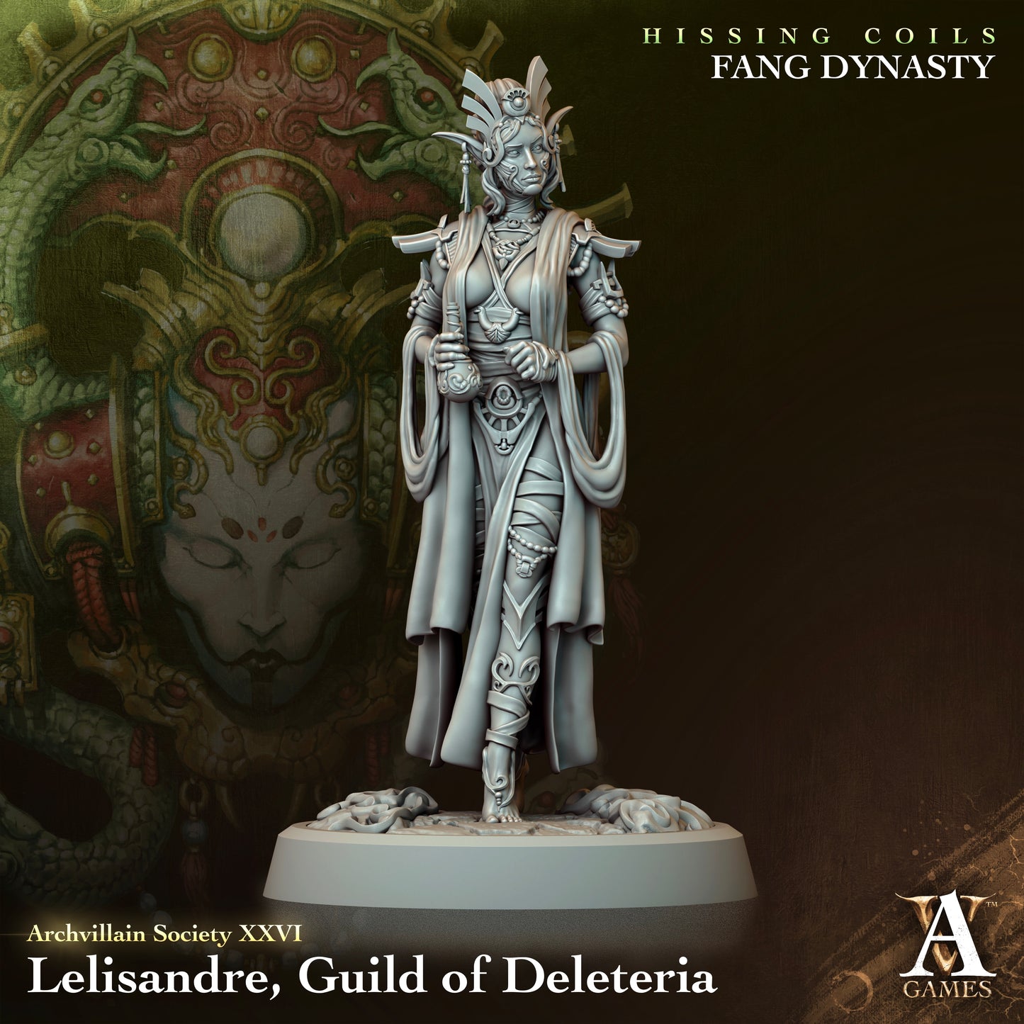 Archvillain Games - Lelisandre Guild of Deleteria Archvillain Society Vol. 26 Hissing Coils - Fang Dynasty 2023 August