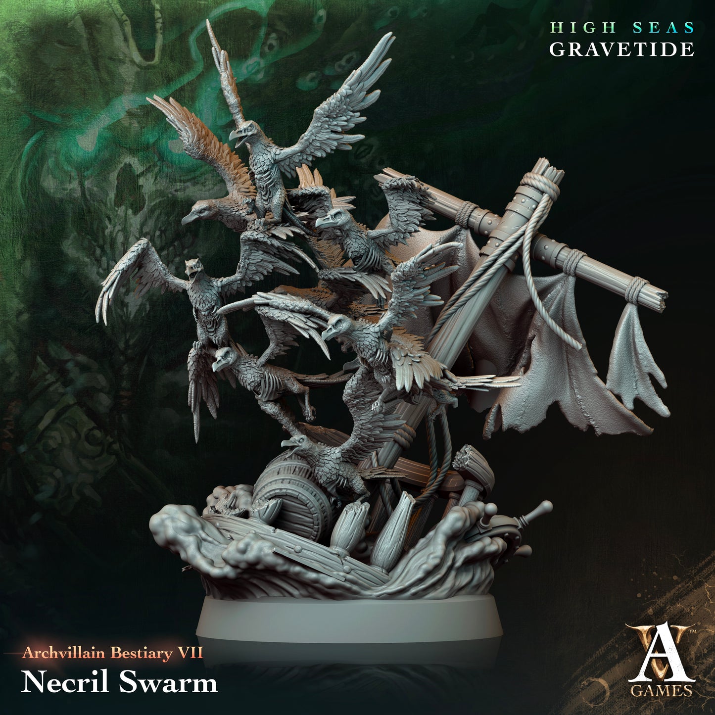 Archvillain Games - Necril Swarm - Archvillain Bestiary Vol. Vll - High Seas Gravetide 2024 March