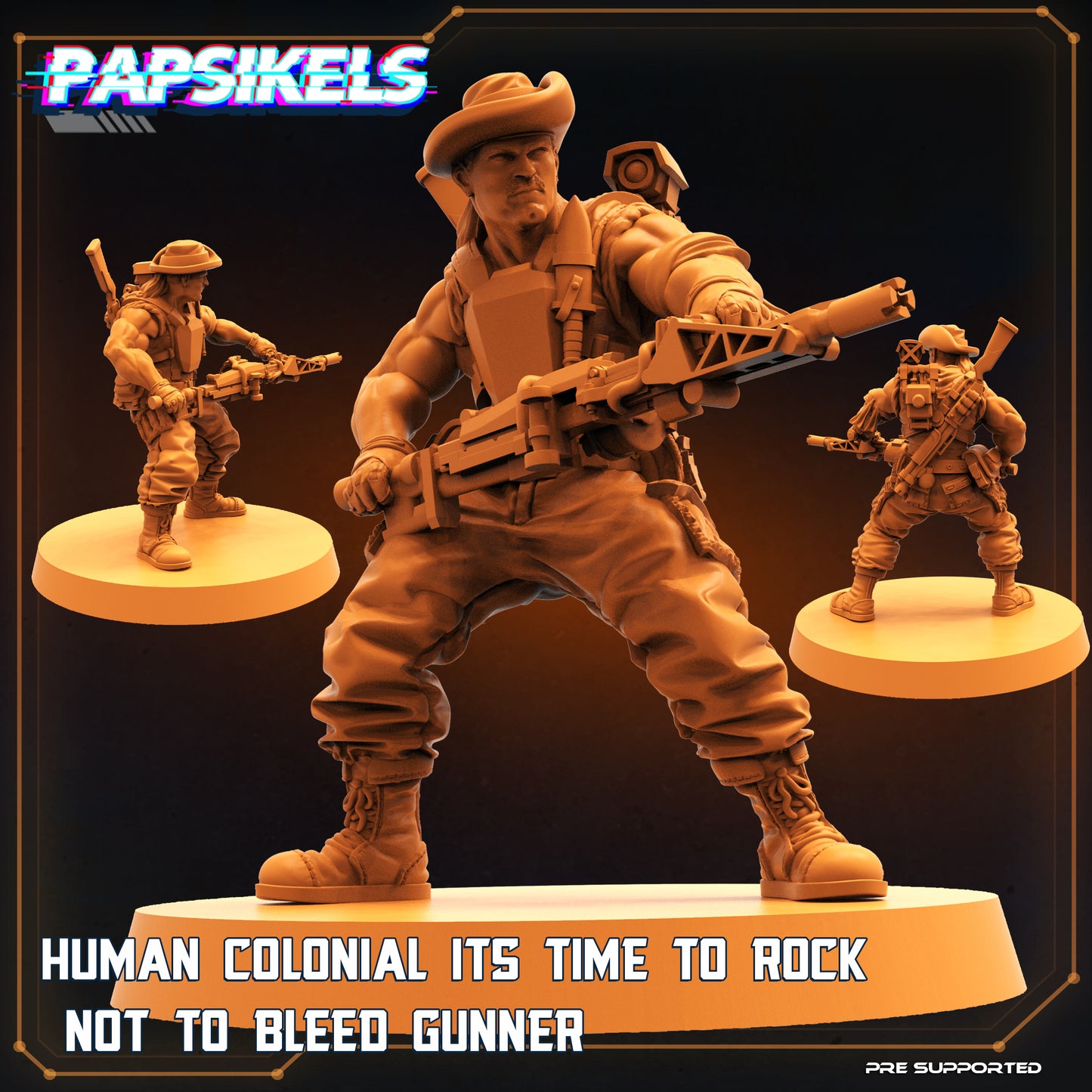 Papsikels - Human Colonial Marine, Time to Rock no to Bleed - Skull Hunters Welcome Pack