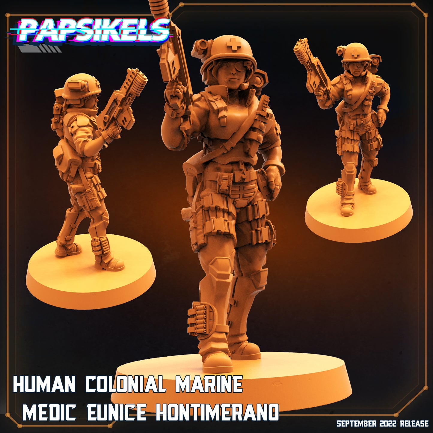 Papsikels - Human Colonial Marine, Medic Eunice Hontimerano - Alien Wars 2 2023 September