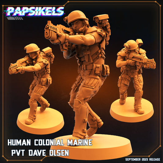 Papsikels - Human Colonial Marine, Pvt Dave Olsen - 2023 September