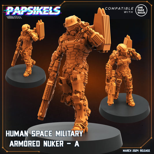Papsikels - Human Space Military, Armored Nuker A - 2024 March