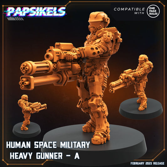 Papsikels - Human Space Military, Heavy Gunner A - 2024 February