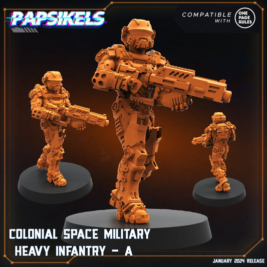 Papsikels - Colonial Space Marine, Heavy Infantry A - Dropship Trooprers 2024 January