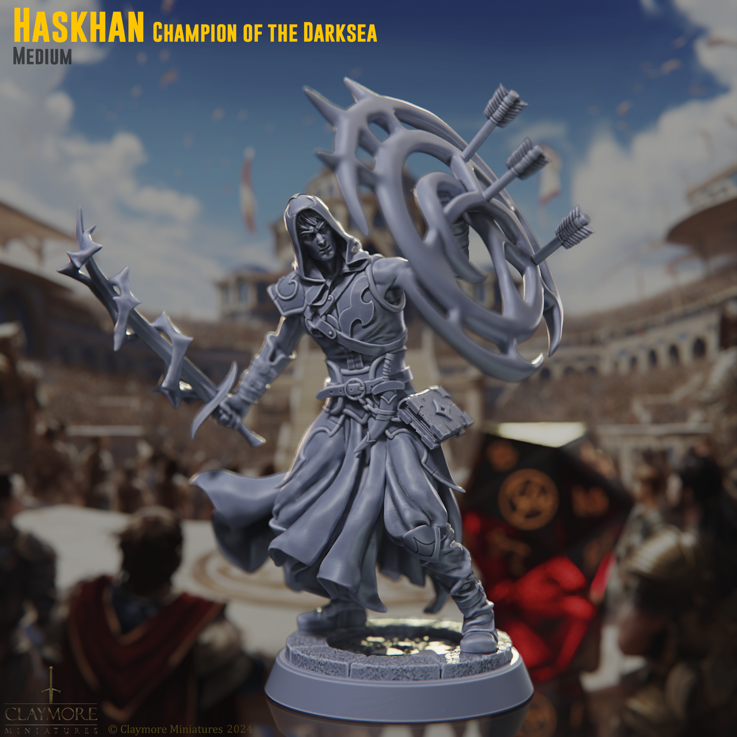 Claymore Miniatures - Hashkan, Spellsinger Champion of the Dark Sea - Tournament of Champions 2025 January