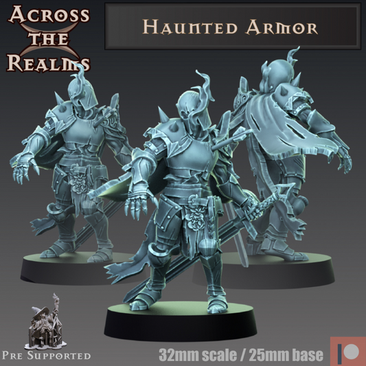 Across The Realms - Haunted Armor - Grizelda's Guide to Ghost Hunting 2022 April
