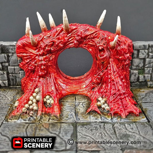 Printable Scenery - Tormented Portal - Demons Terrain