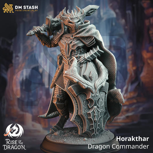 DM Stash - Horakthar, Dragon Commander Pose 1 - Rise of the Dragon 2023 November