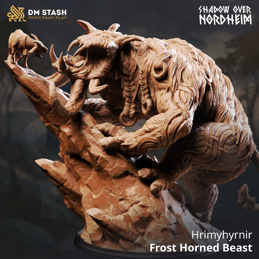 DM Stash - Hrimyhyrnir, Frost Horned Beast (Huge) - Shadow Over Nordheim 2025 October