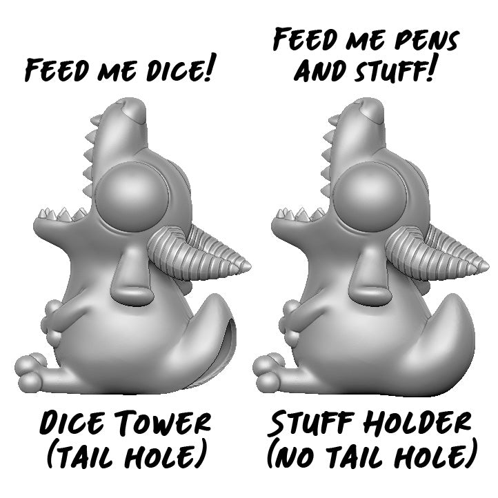 Found Family Adventurecrafts - Hungry Kobold, Dice Tower and Pen Holder FDM