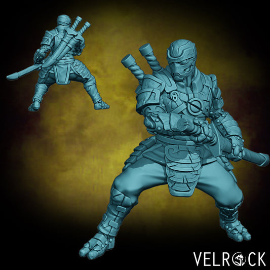 Velrock Miniatures - Warforged Samurai 35mm